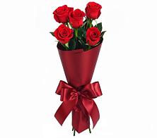 Букет 5 Красных роз Эдлесс Лав в Пустошу