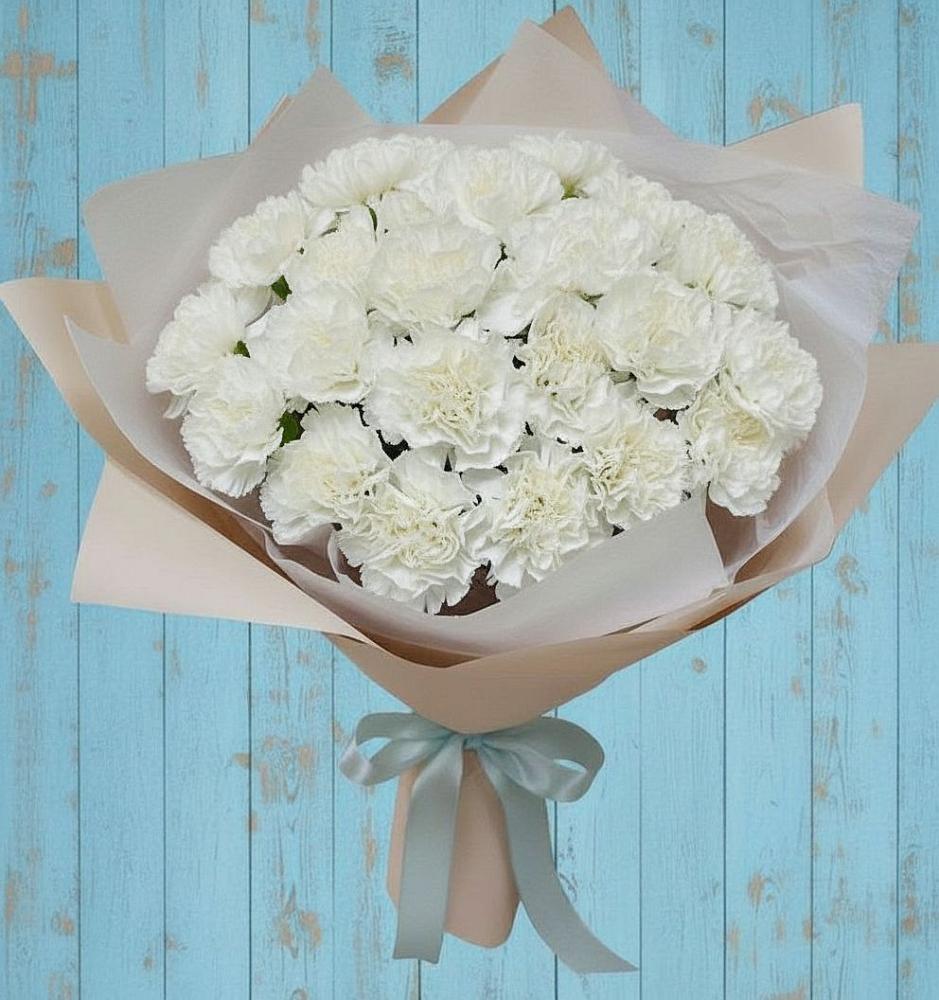 Букет цветов из: Гвоздики в Пустошу