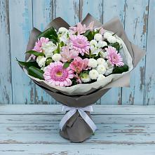 Букет цветов из:  Герберы, Альстромерии и Хризантемы #REPLACE_PRED# Пустошу