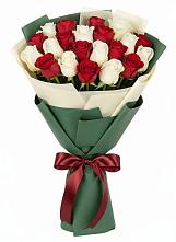 Букет Микс из красных и белых роз #REPLACE_PRED# Пустошу