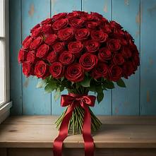 Букет Красные розы Блэк Меджик в Пустошу