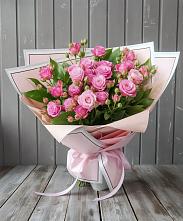 Букет Розовый кустик в Пустошу