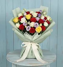 Букет цветов из:  Розы #REPLACE_PRED# Пустошу