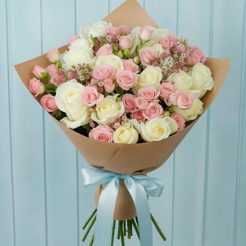 Букет цветов из: Розы в Пустошу
