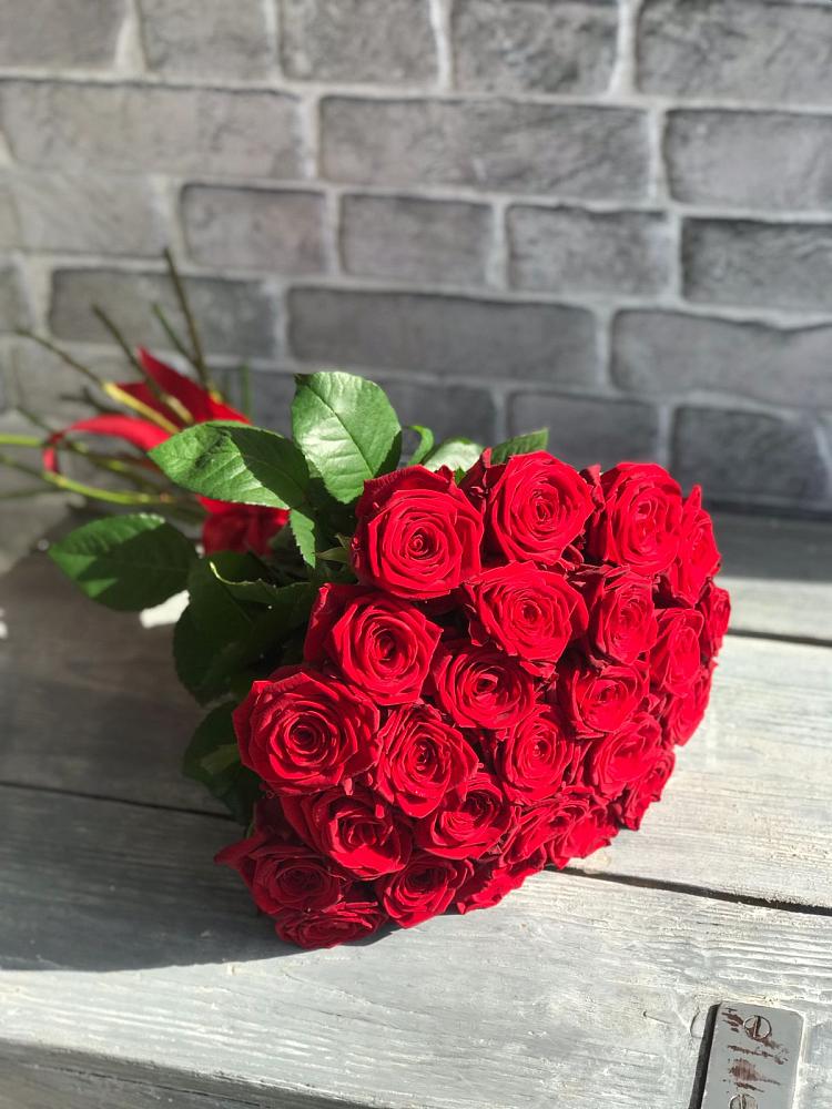 Букет Красные розы Фридом в Пустошу