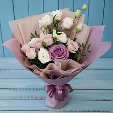 Букет цветов из:  Розы и Лизиантусы #REPLACE_PRED# Пустошу