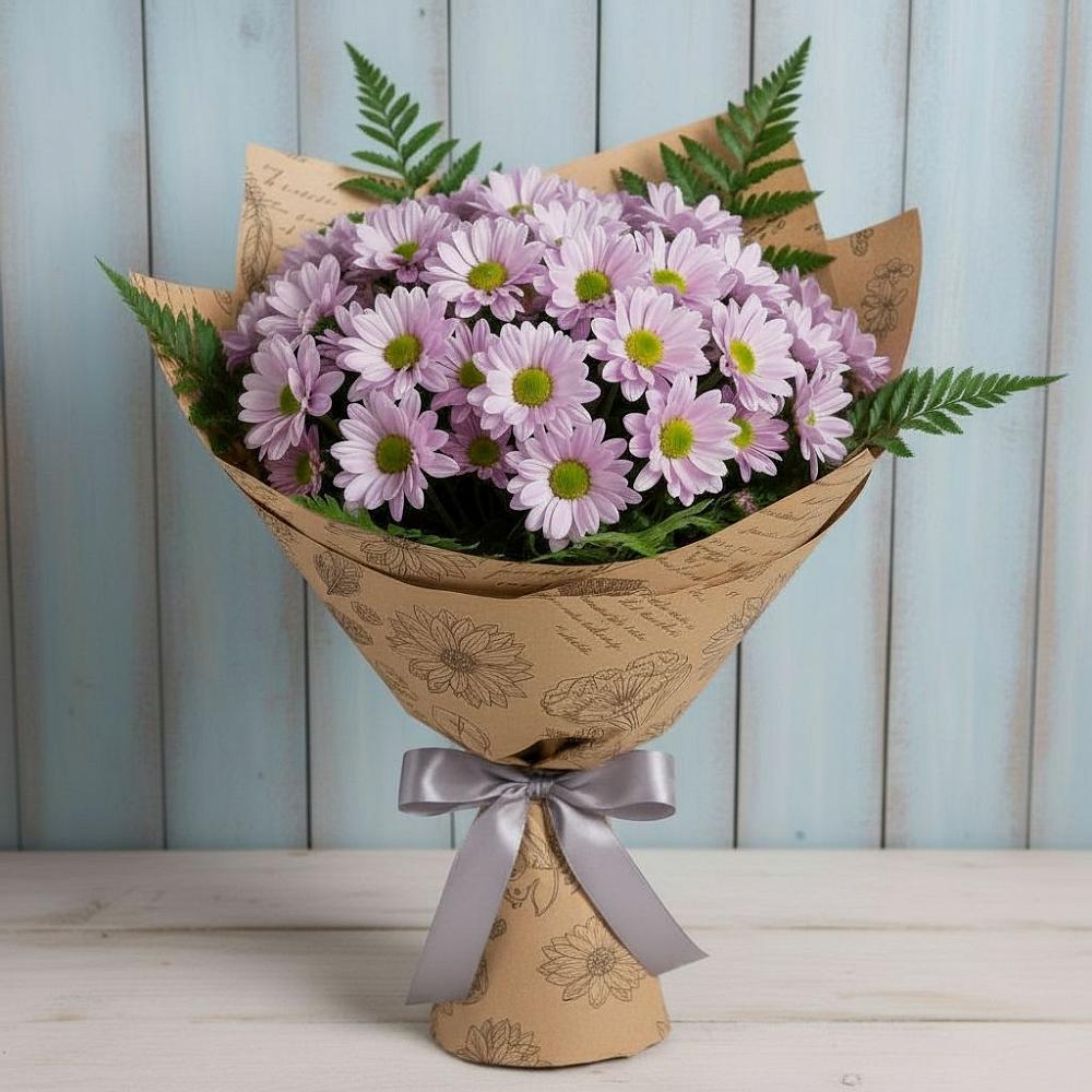 Букет цветов из: Хризантемы в Пустошу
