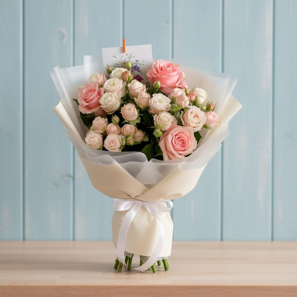 Букет цветов из: Розы в Пустошу