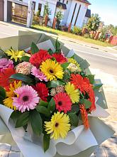 Букет цветов из:  Герберы #REPLACE_PRED# Пустошу