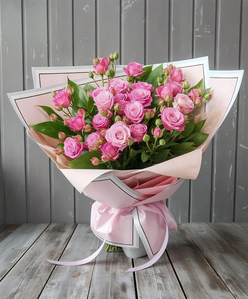 Букет Розовый кустик в Пустошу