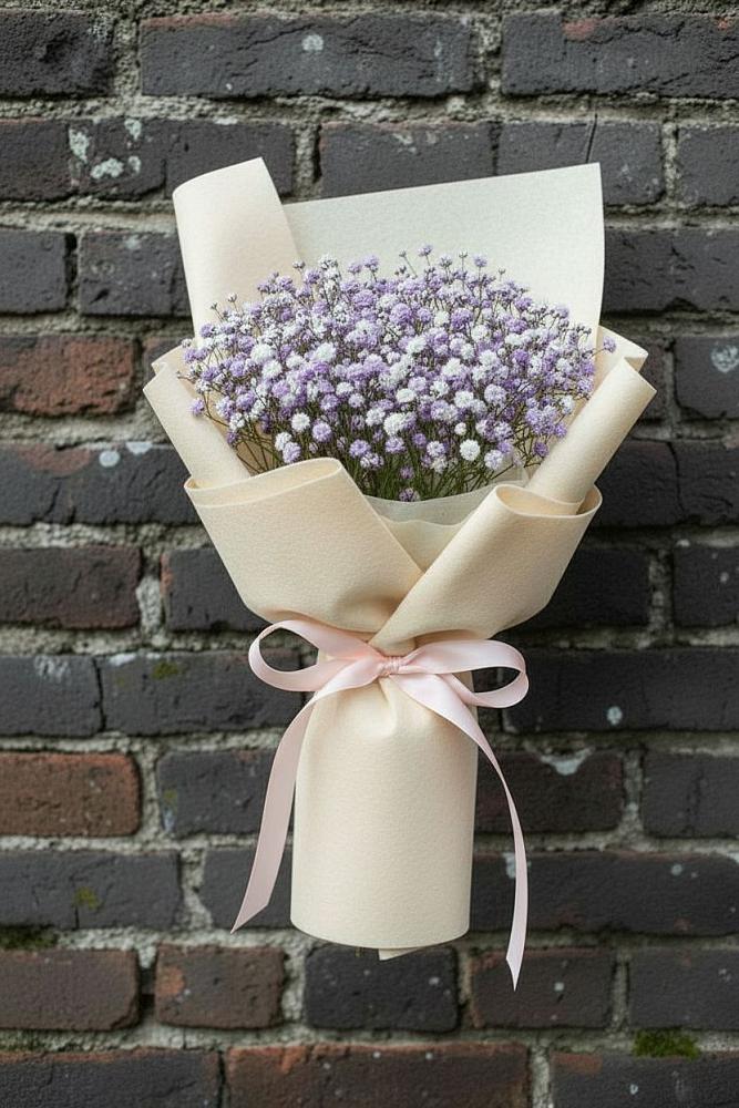 Букет цветов из: Гипсофила в Пустошу