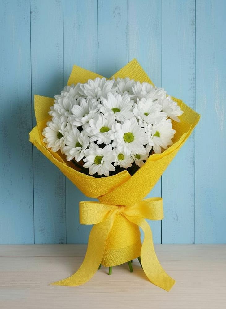 Букет цветов из: Хризантемы в Пустошу