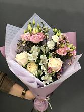 Букет цветов из:  Альстромерии, Розы и Лизиантусы #REPLACE_PRED# Пустошу
