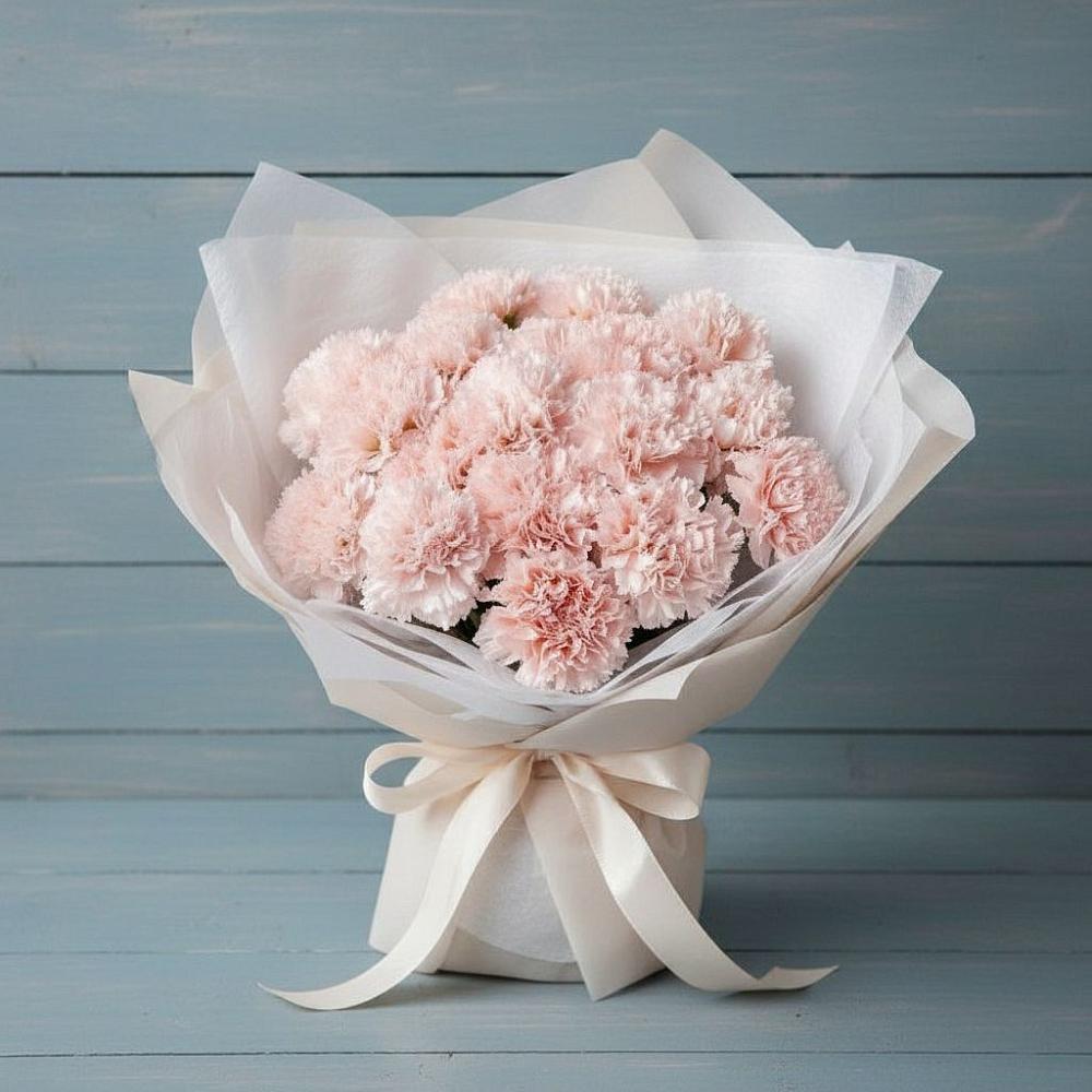 Букет цветов из: Гвоздики в Пустошу